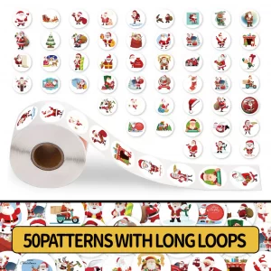 200 stickersroll multiple holiday roll stickers Christmas and Halloween decoration stickers